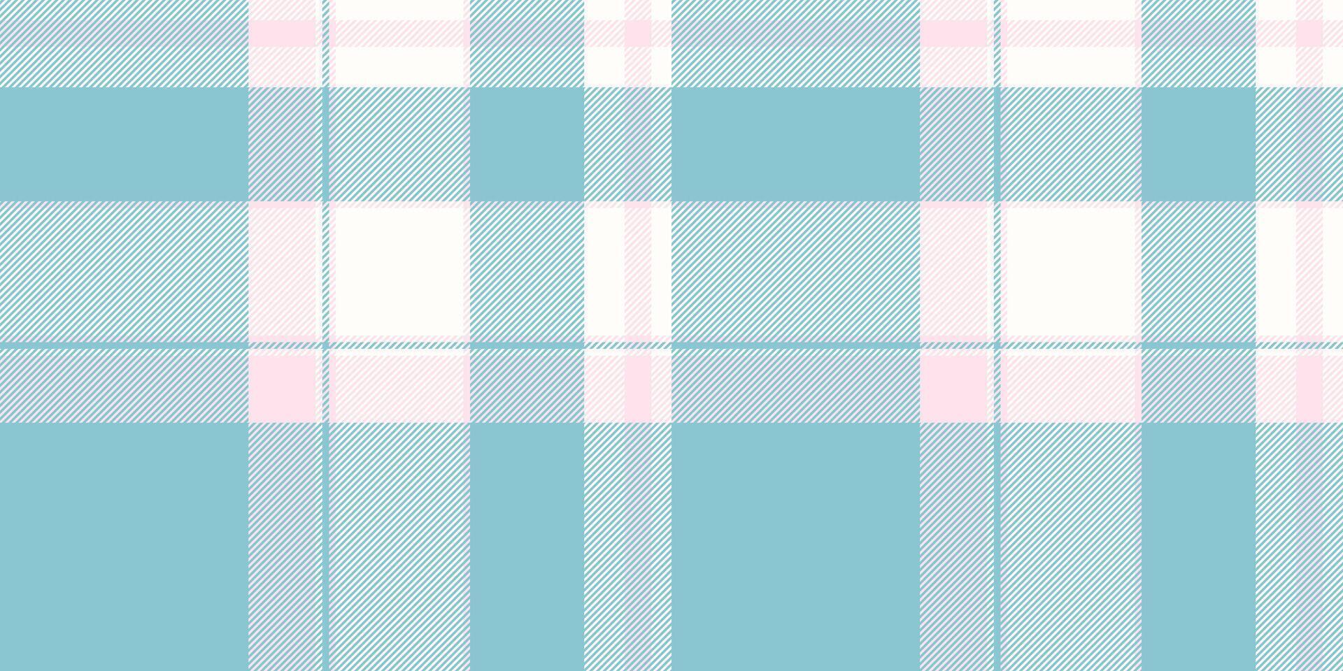 Pastel blue and pink plaid pattern. Soft, delicate texture ideal for textile design, fashion, website backgrounds, or crafting projects. Evokes feelings of serenity and gentle femininity. vector