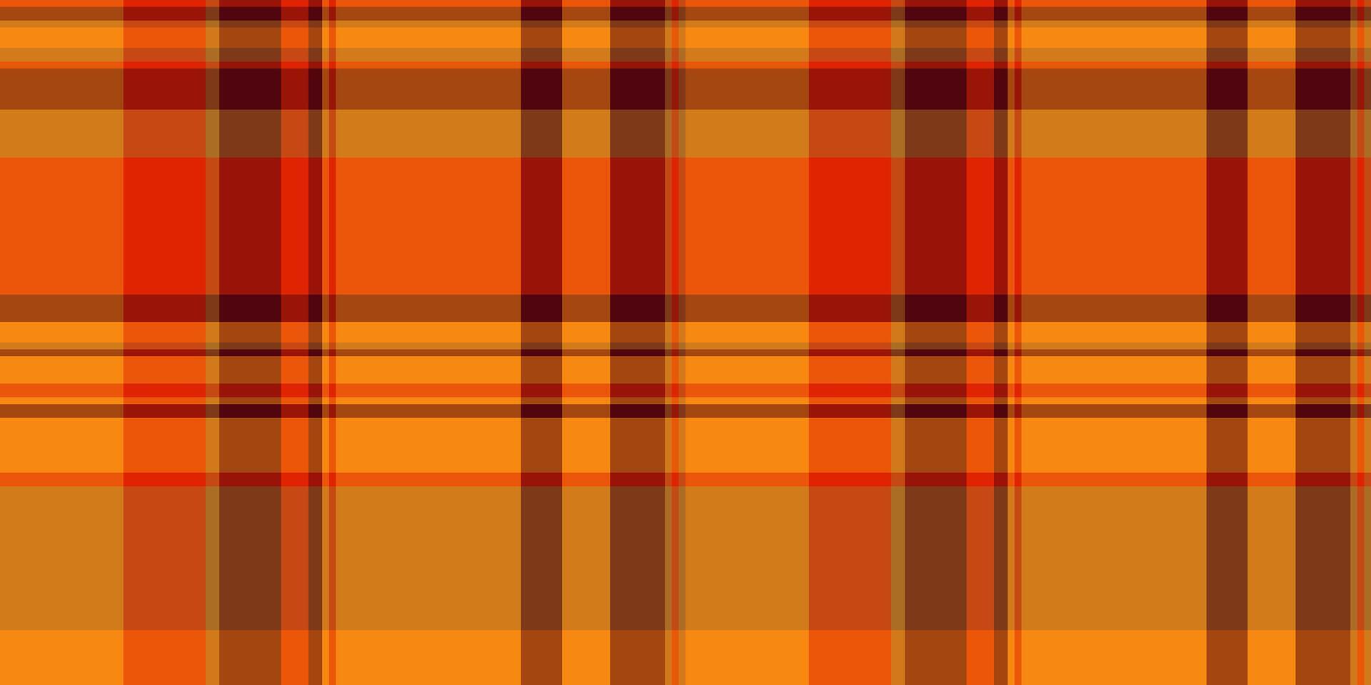 Valentines day seamless tartan check, repetition textile plaid fabric. Old background texture pattern in orange and bright colors. vector