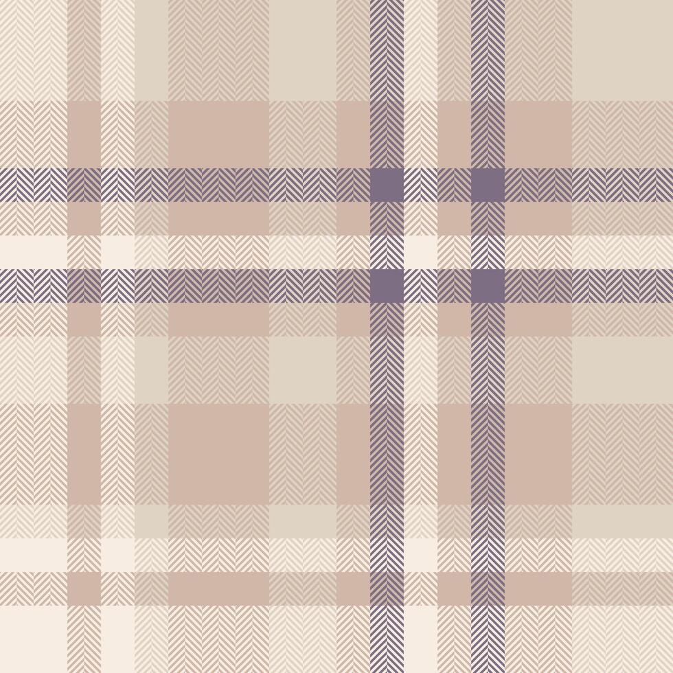 Subtle herringbone and plaid pattern in muted beige and mauve tones. Elegant and versatile texture ideal for website backgrounds, fashion design, packaging, and home decor projects. vector