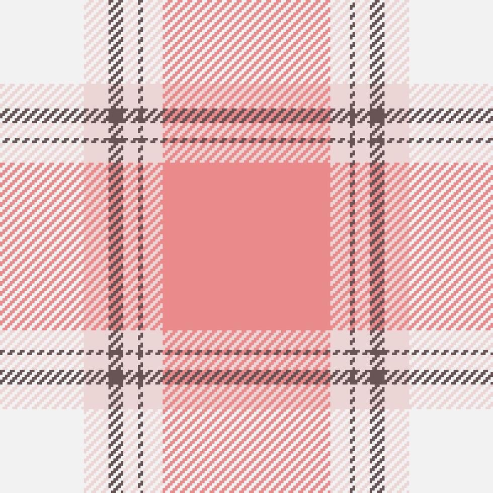 Elegant pink and white plaid pattern. Perfect for textile design, fashion, websites, or branding. Subtle texture adds visual interest. vector