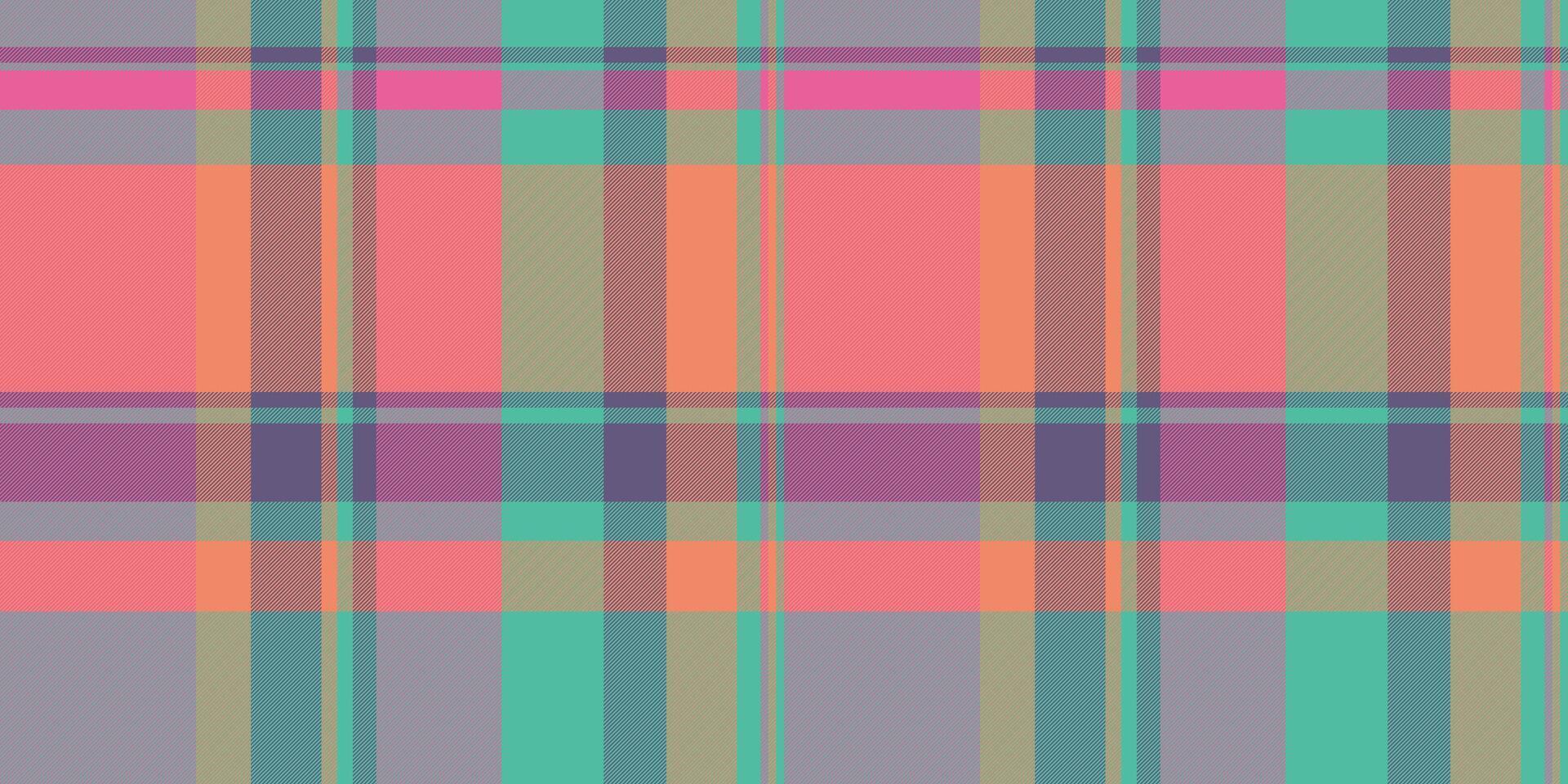 Vibrant pastel plaid pattern. Perfect for textile design, fashion, websites, and branding. This cheerful, modern design evokes feelings of warmth and optimism. vector