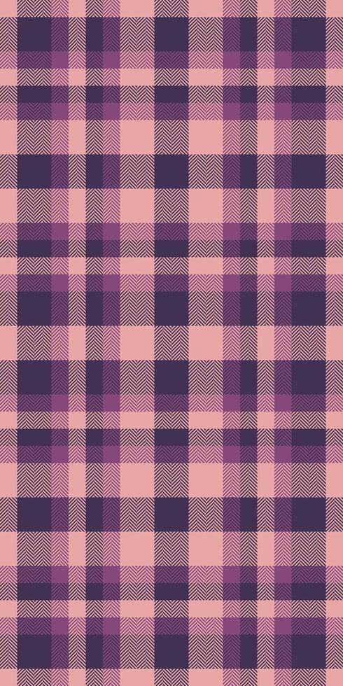 Subtle pink and purple plaid pattern. Perfect for textile design, fashion, or website backgrounds. This seamless texture offers a versatile, elegant aesthetic. vector