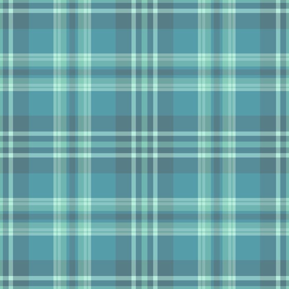 Elegant plaid pattern with calming teal and grey hues. Versatile backdrop for designs, textiles, or presentations needing a structured, soothing touch. vector