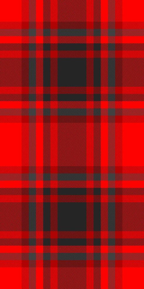 Vibrant red and gray plaid pattern. Perfect for textile design, fashion, seasonal projects, or website backgrounds. This bold, classic check offers a timeless appeal and versatility. vector