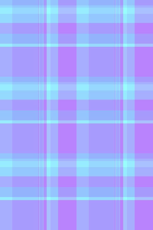 Pastel purple and light blue plaid pattern. Ideal for textile design, backgrounds, or website textures. Soft, calming aesthetic evokes feelings of tranquility and serenity. vector