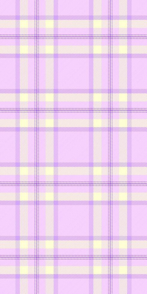 Pastel purple and yellow plaid pattern. Perfect for textile design, fashion, or website backgrounds. vector