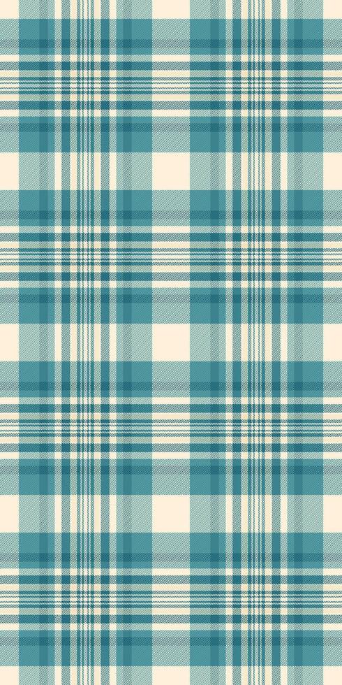 Various plaid background check, contemporary tartan textile texture. Rag seamless fabric pattern in cyan and light colors. vector