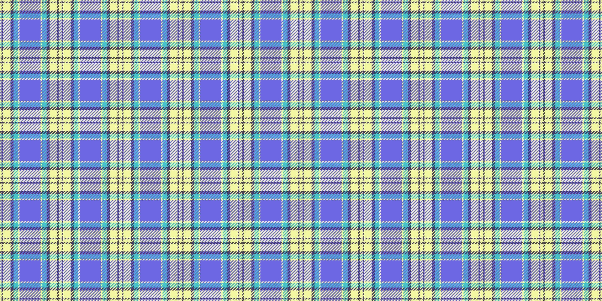 Realistic check plaid, infant texture fabric tartan. Lined pattern seamless textile background in indigo and lime colors. vector