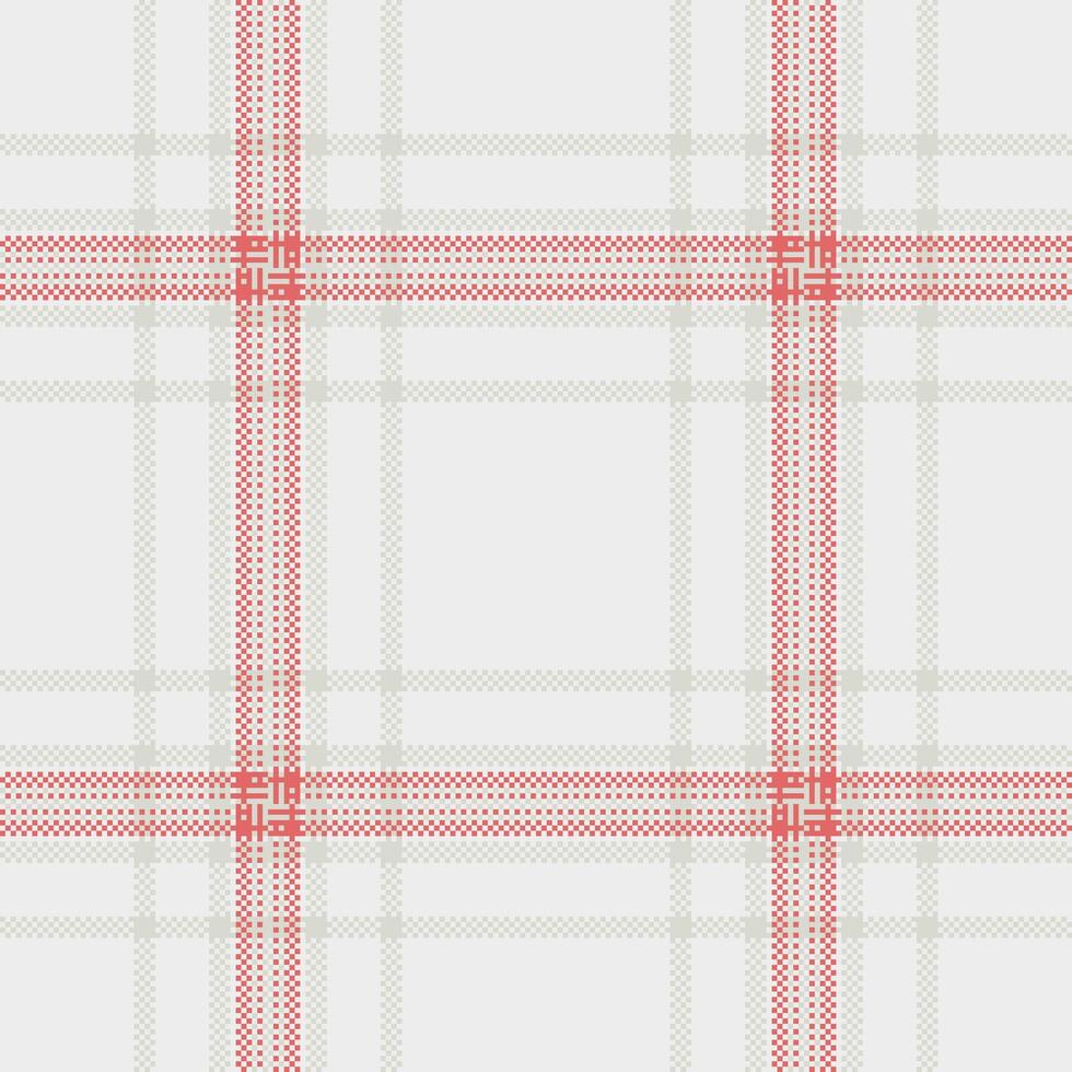 Subtle plaid pattern with delicate red and beige lines creating a classic, versatile texture. Great for backgrounds, textiles, and graphic designs. Soft, elegant. vector