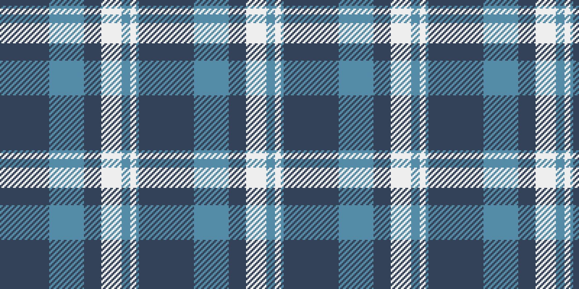 Classic blue and white plaid pattern. Seamless texture ideal for textile design, apparel, website backgrounds, and more. Evokes feelings of comfort and tradition. vector