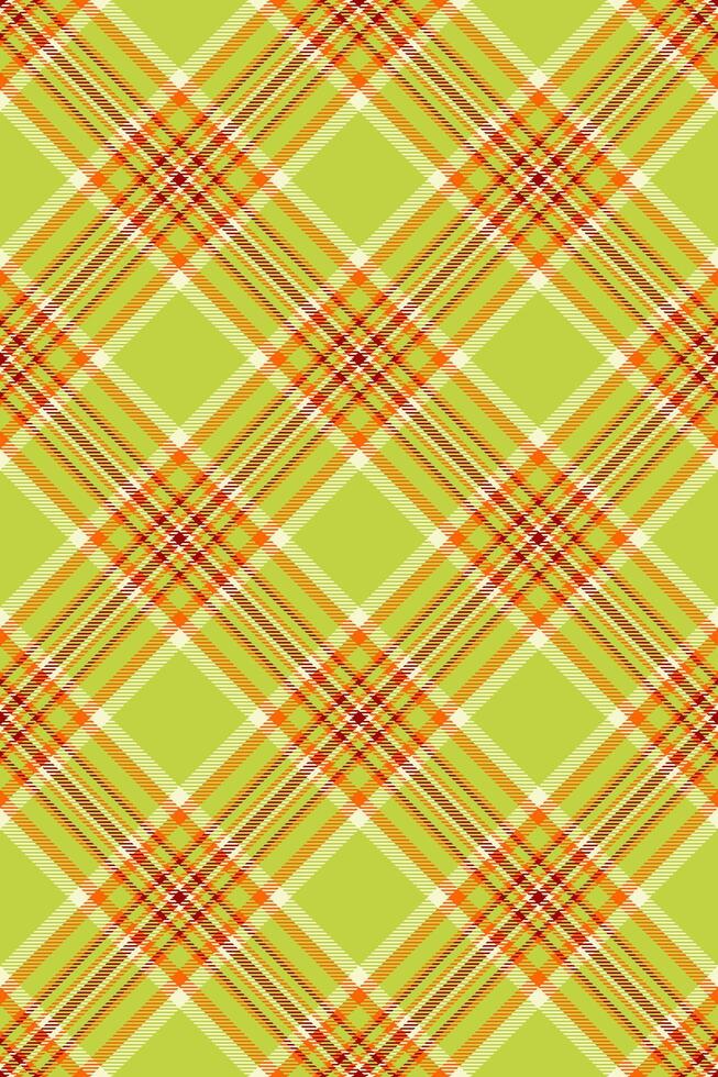 Adorable seamless textile pattern, tiny plaid check . Tradition fabric texture background tartan in lime and bright colors. vector