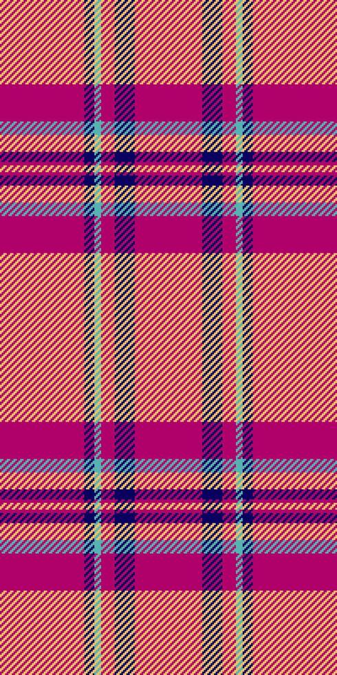 Vibrant pink and peach plaid pattern. Perfect for textile design, fashion, websites, or any project needing a bold, stylish texture. vector