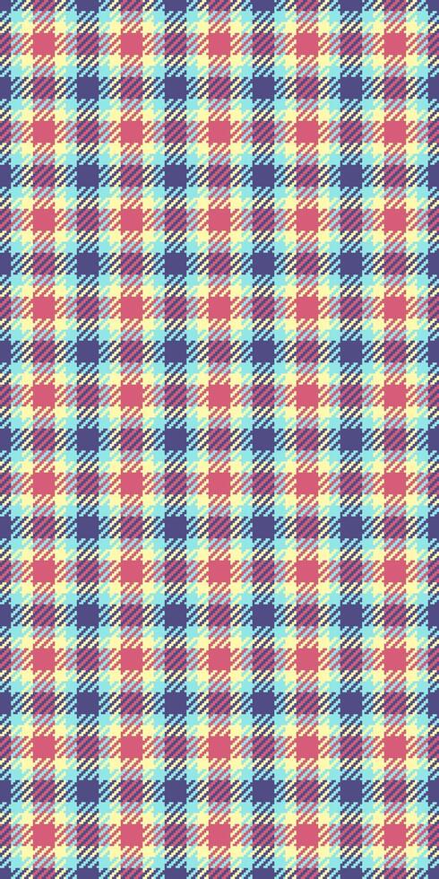 Installing check texture textile, underwear background tartan . Apartment fabric plaid pattern seamless in teal and yellow colors. vector
