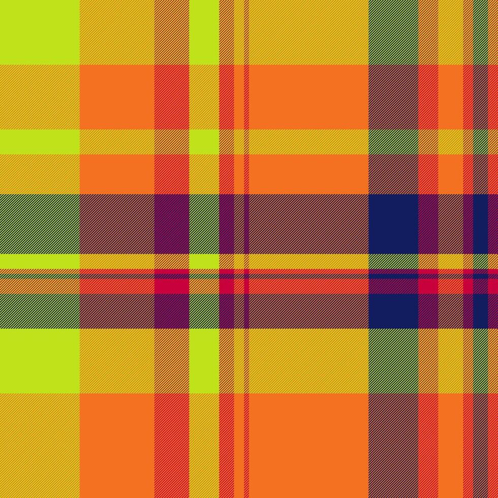 Vibrant, geometric plaid background. Bold color blocks create a modern, versatile texture. Ideal for web design, textiles, or abstract backgrounds. vector