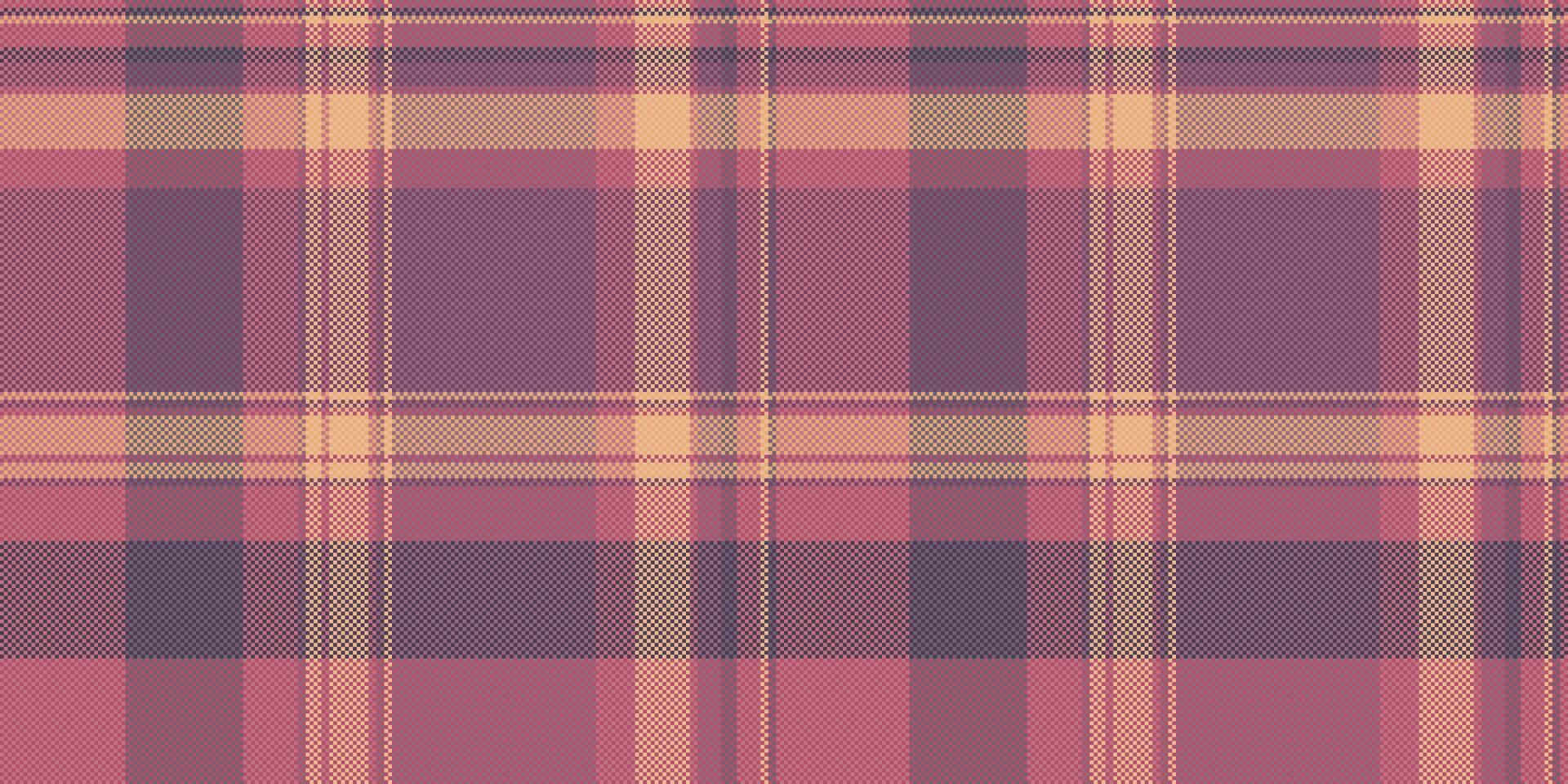 Subtle blush pink, mauve, and beige plaid pattern. Perfect for textile designs, apparel, packaging, or website backgrounds. vector