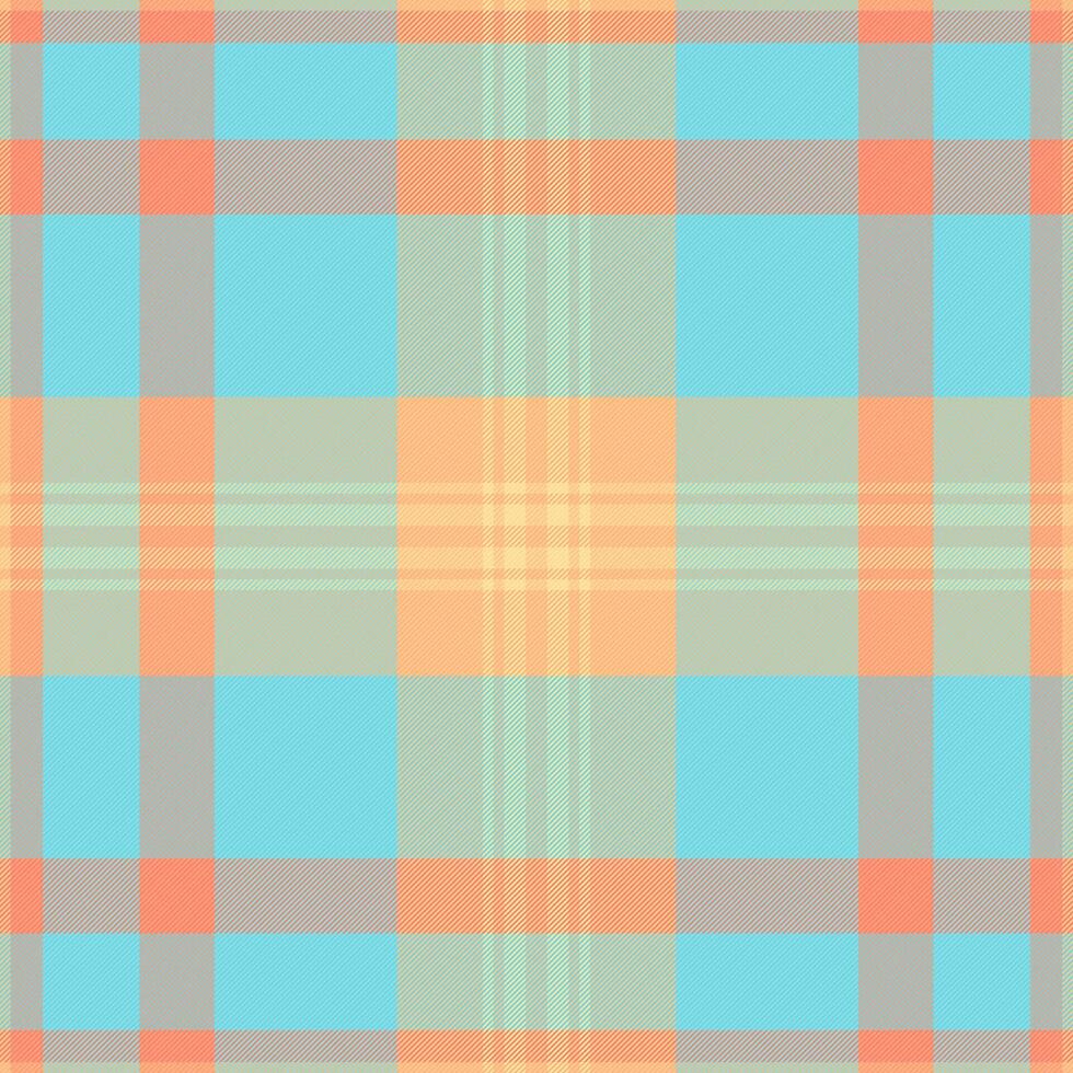 Pastel plaid pattern. Soft, summery colors create a cheerful, calming texture ideal for textile design, websites, or branding. vector