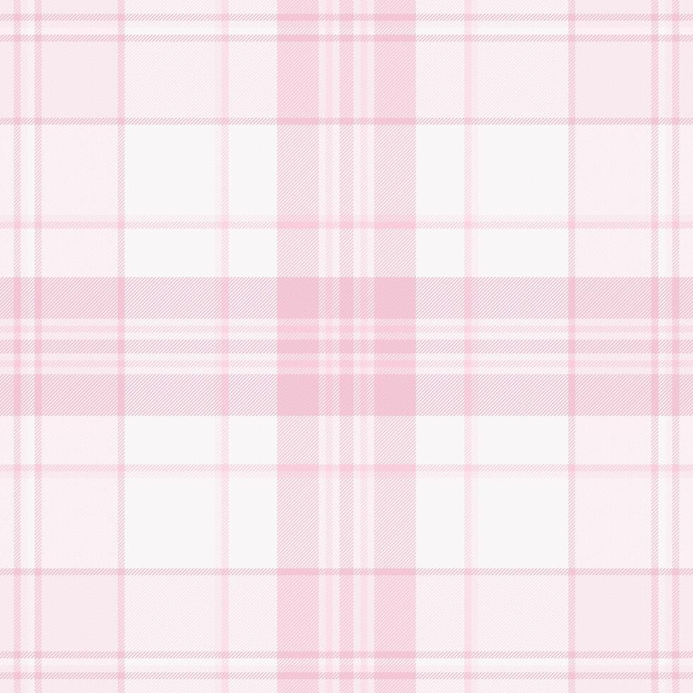 Delicate pink and white plaid pattern. Perfect for feminine designs, websites, packaging, or textile projects. Subtle texture and soft color evoke feelings of calmness and serenity. vector