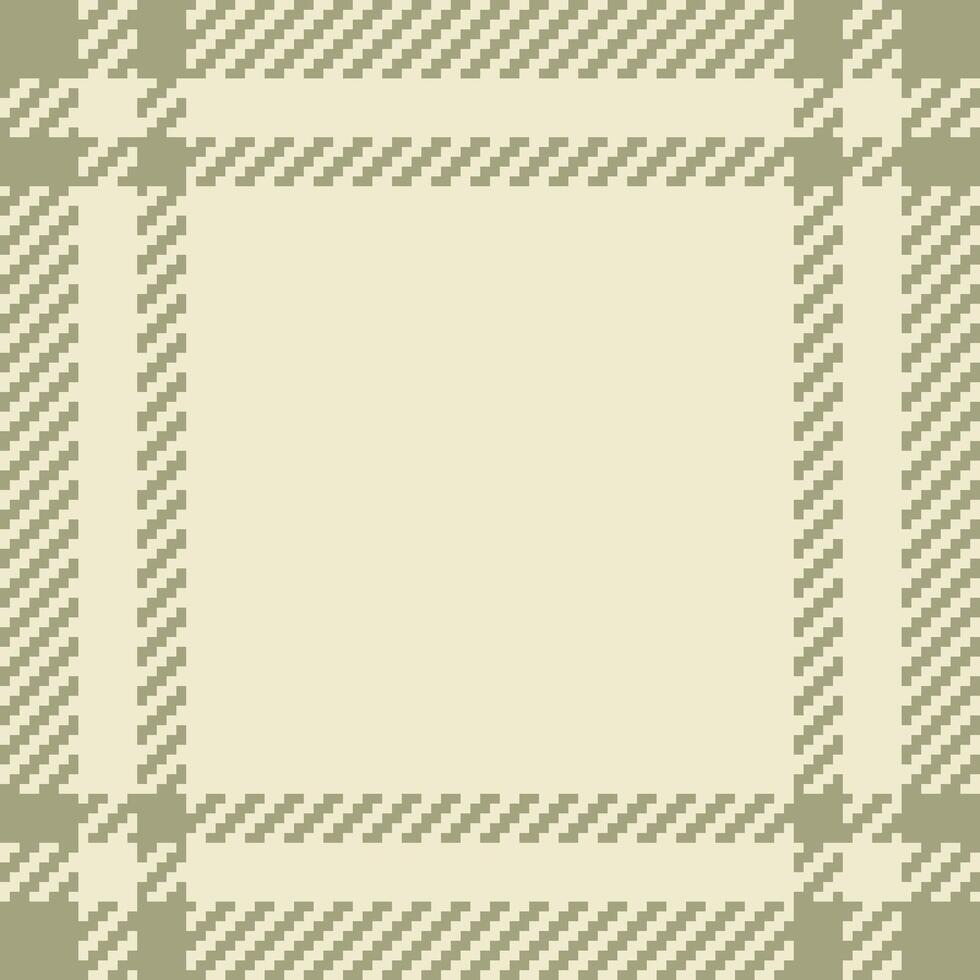 Elegant neutral plaid frame, perfect for invitations, cards, or website design. Subtle texture and soft color palette create a sophisticated, minimalist aesthetic. vector