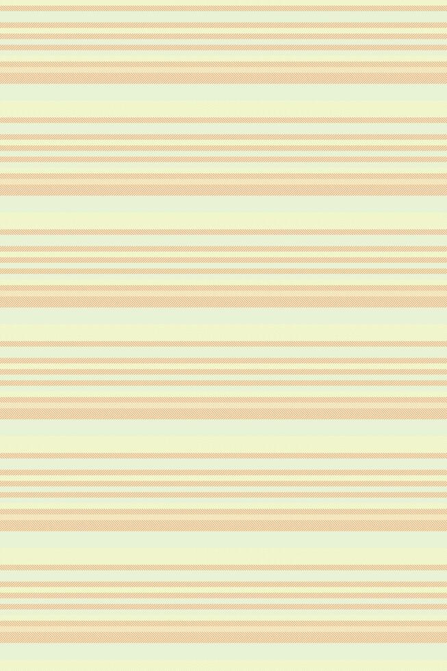 Indoor textile seamless , gentle pattern background texture. Caisy vertical stripe fabric lines in light and orange colors. vector