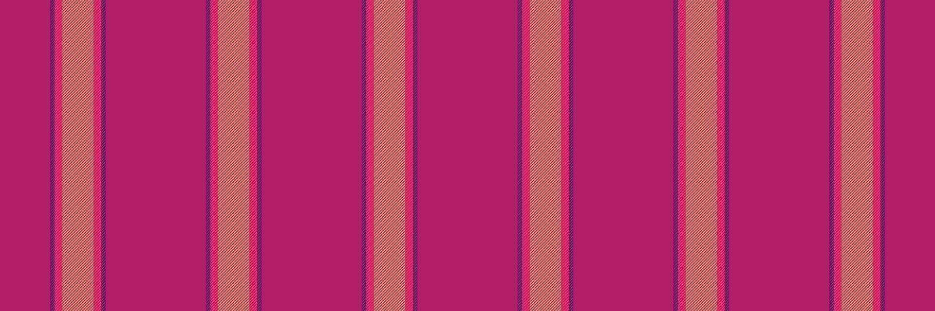 Sid textile pattern stripe, scenery background lines fabric. Lesthetic seamless texture vertical in pink and orange colors. vector