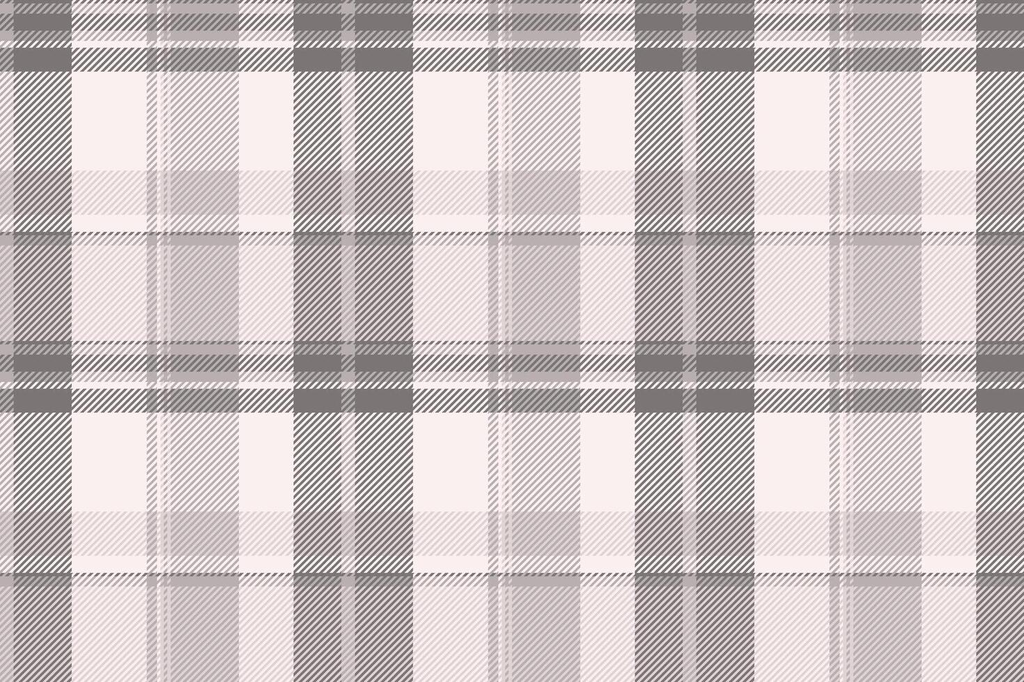 Gift card background plaid seamless, us fabric pattern texture. Model textile tartan check in grey and sea shell colors. vector