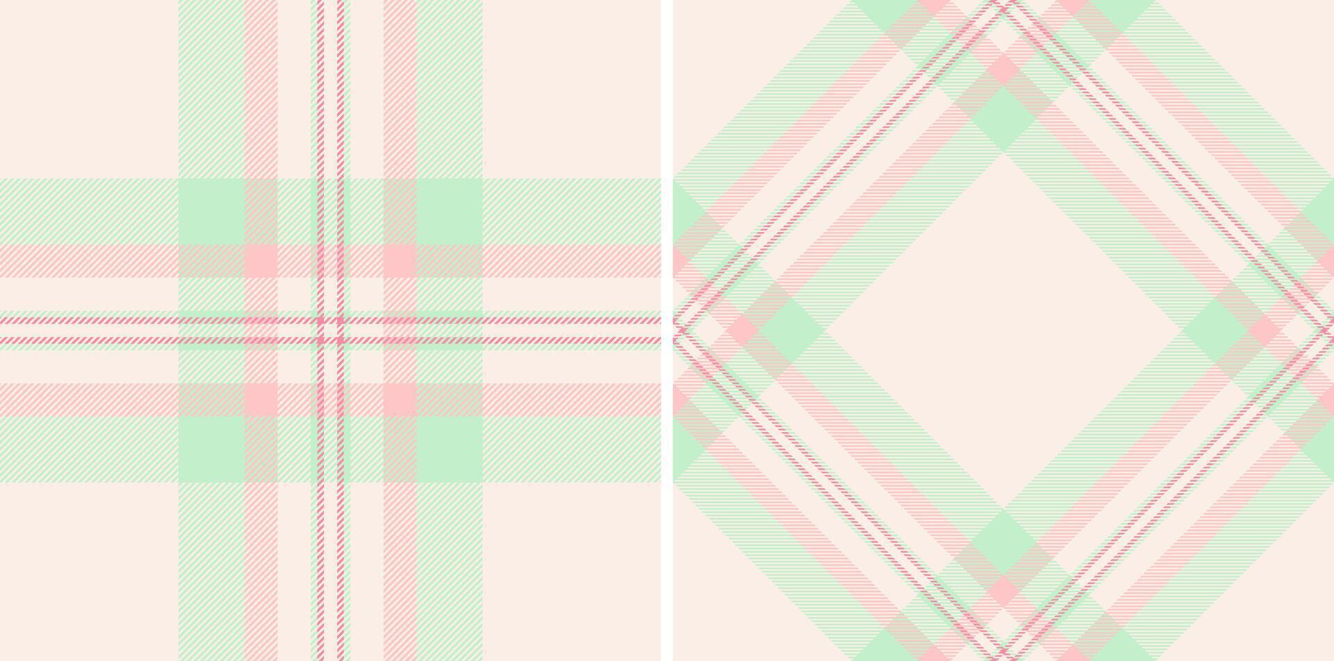 Pastel plaid patterns offer a soft, classic design. Perfect for backgrounds, textiles, or creative projects needing a delicate, timeless touch. Versatile elegant. vector