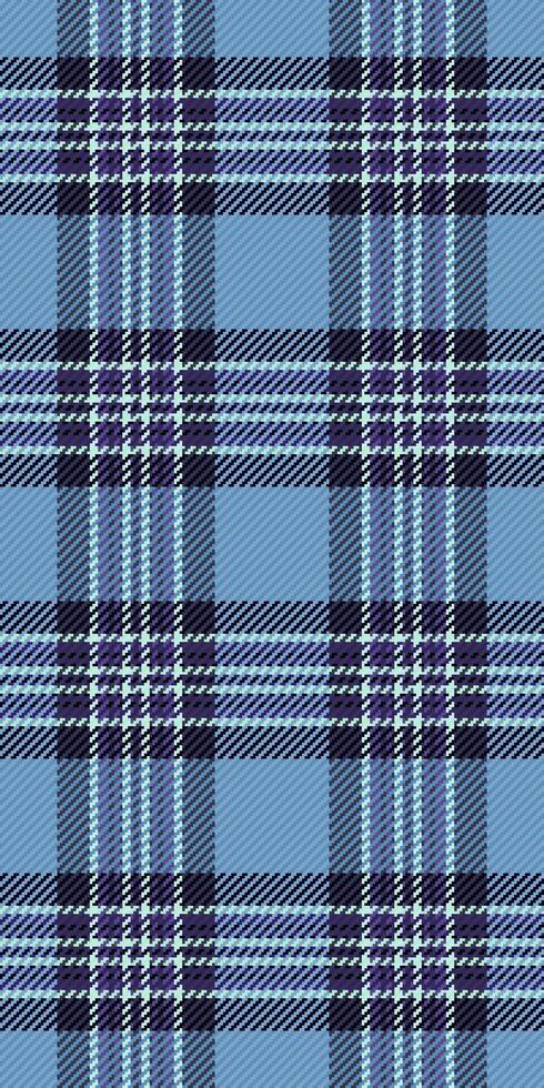 Tattersall pattern fabric background, new york plaid seamless texture. Outfit textile tartan check in cyan and dark colors. vector