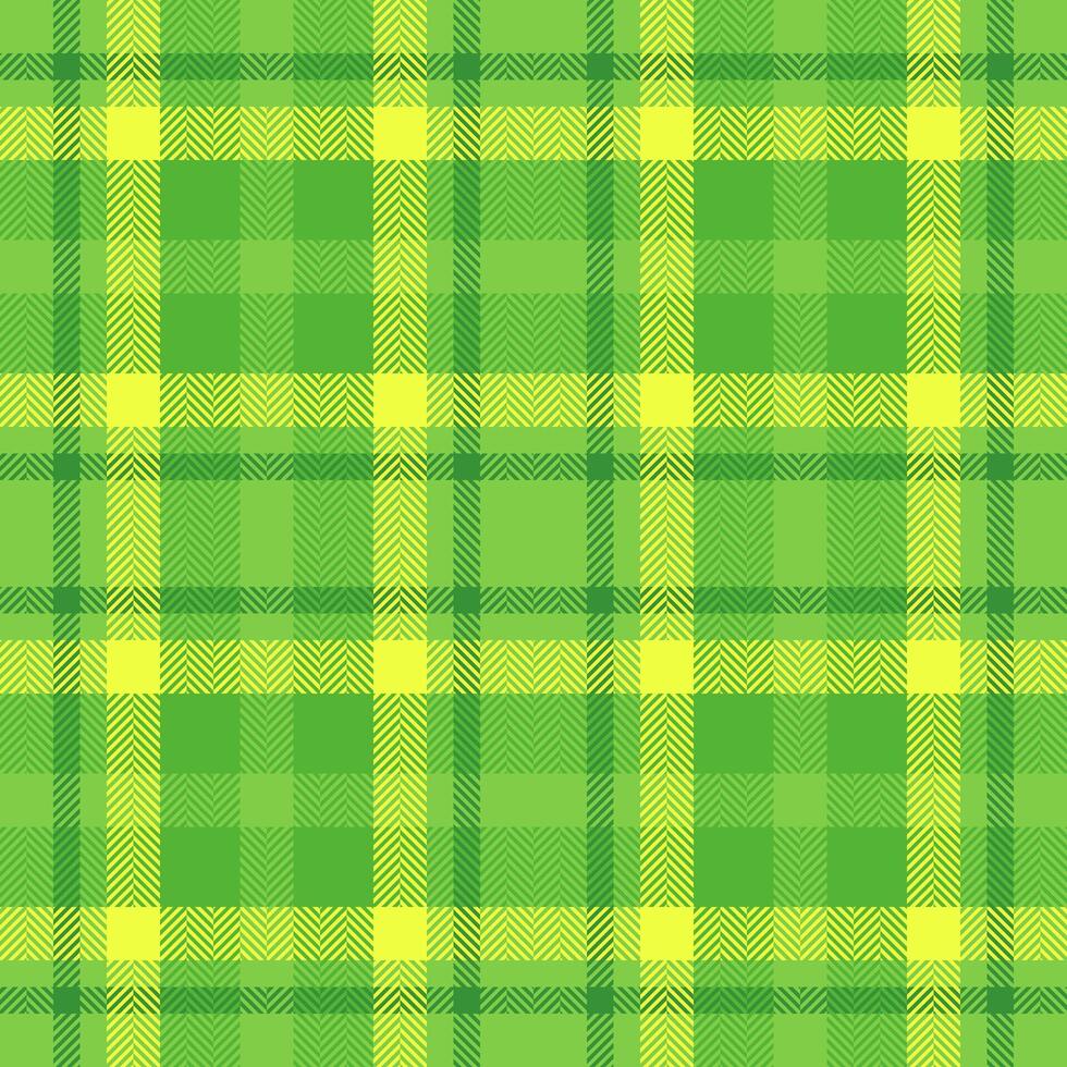 Vibrant lime green and yellow plaid pattern. Perfect for textile design, website backgrounds, or springthemed projects. This cheerful, seamless texture evokes feelings of freshness and renewal. vector