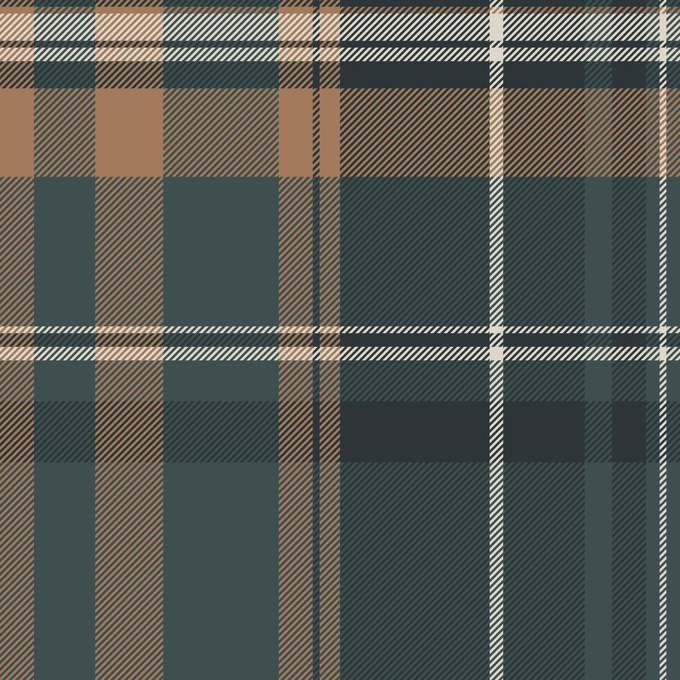 Elegant plaid pattern in muted tones. Classic tartan design ideal for backgrounds, textiles, or fashion projects. Versatile and timeless texture. vector