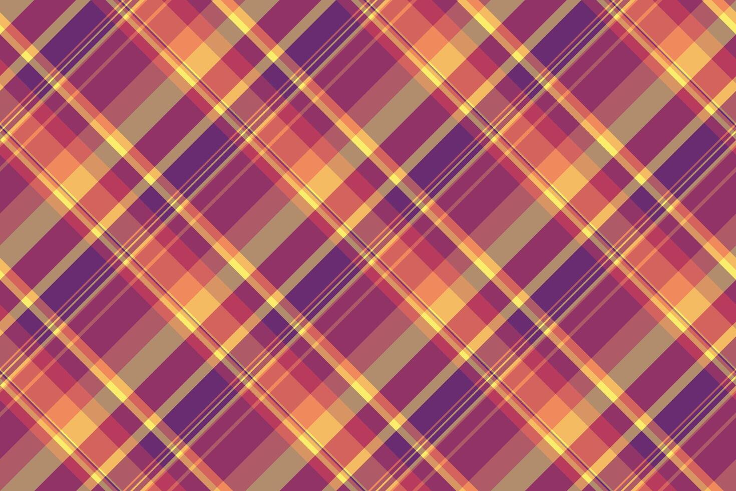 Contour textile seamless background, marriage fabric texture tartan. Service plaid pattern check in red and orange colors. vector