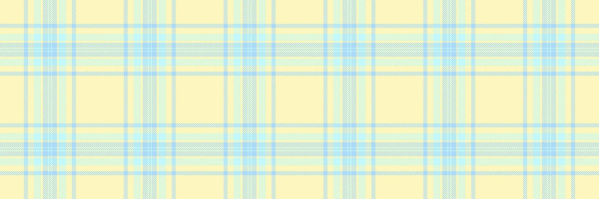 Pastel yellow and light blue plaid pattern. Subtle texture, perfect for backgrounds, website design, textiles, and stationery. Evokes feelings of calmness and gentleness. vector