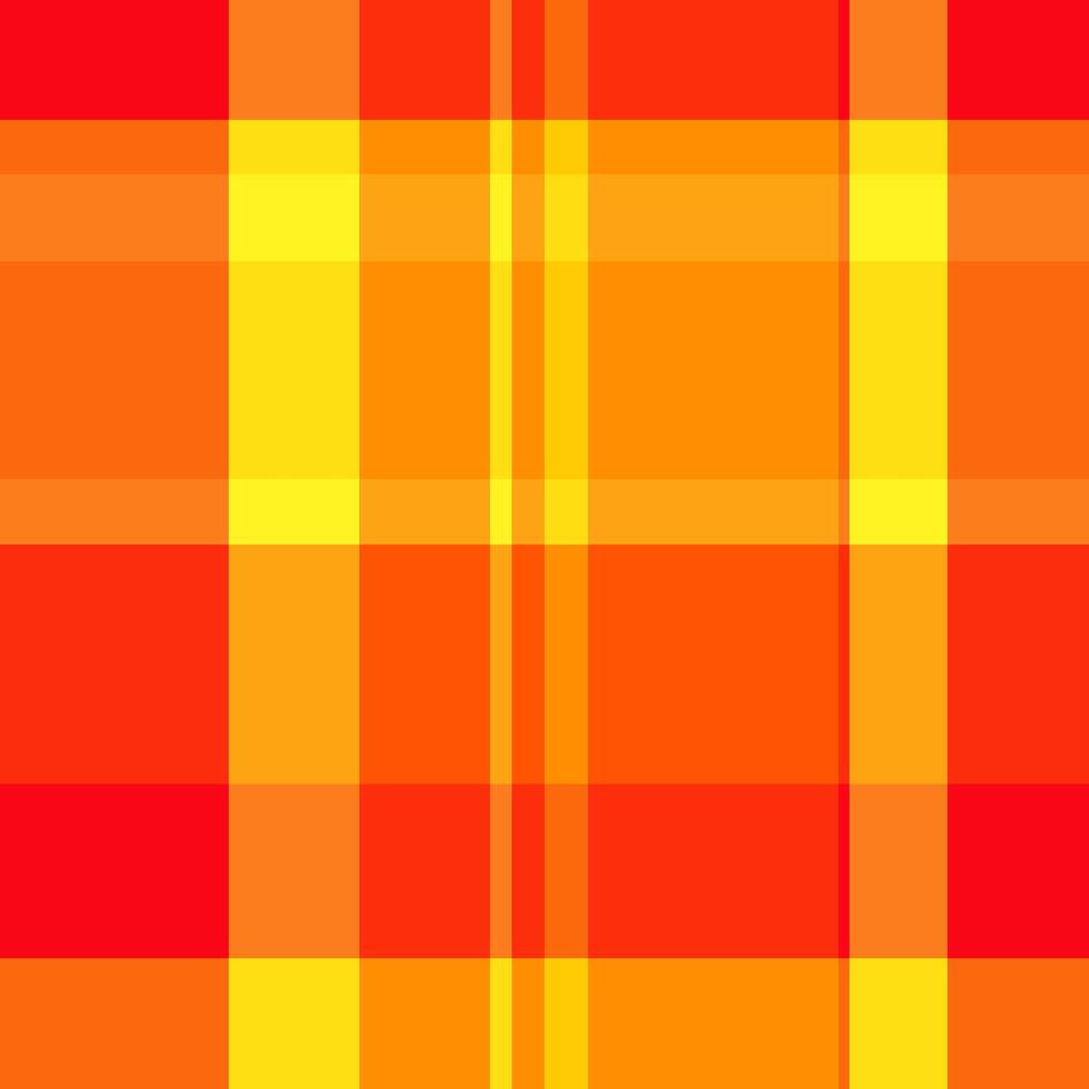 Vibrant red and yellow plaid pattern. Perfect for backgrounds, textiles, or website design. This bold, geometric design evokes energy and warmth. vector