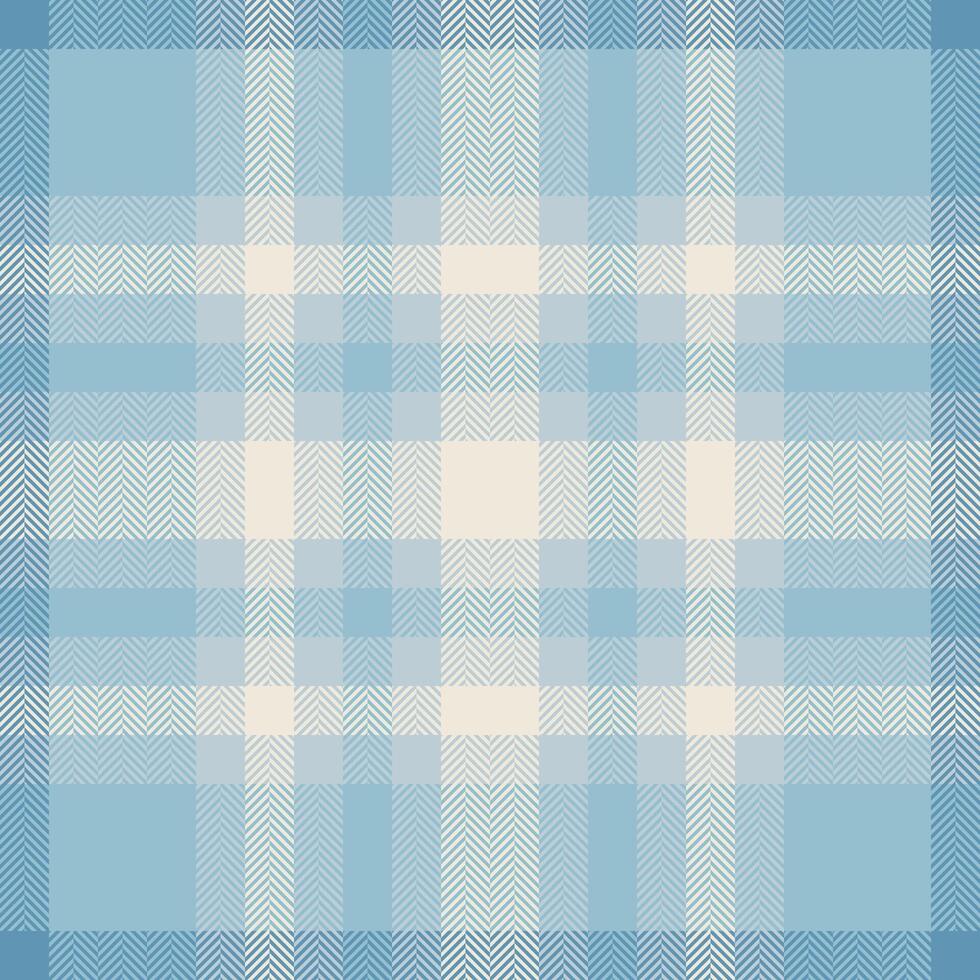 Subtle herringbone plaid pattern in calming blue and cream tones. Perfect for textile design, website backgrounds, or stationery. Evokes feelings of serenity and sophistication. vector