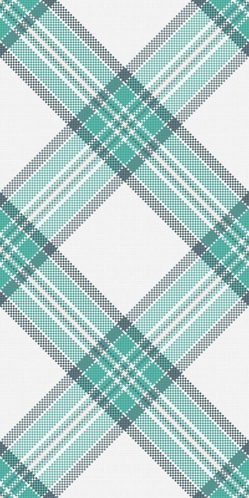 Elegant teal and white plaid pattern. Perfect for textile design, website backgrounds, or crafting projects. Subtle texture adds visual interest. vector
