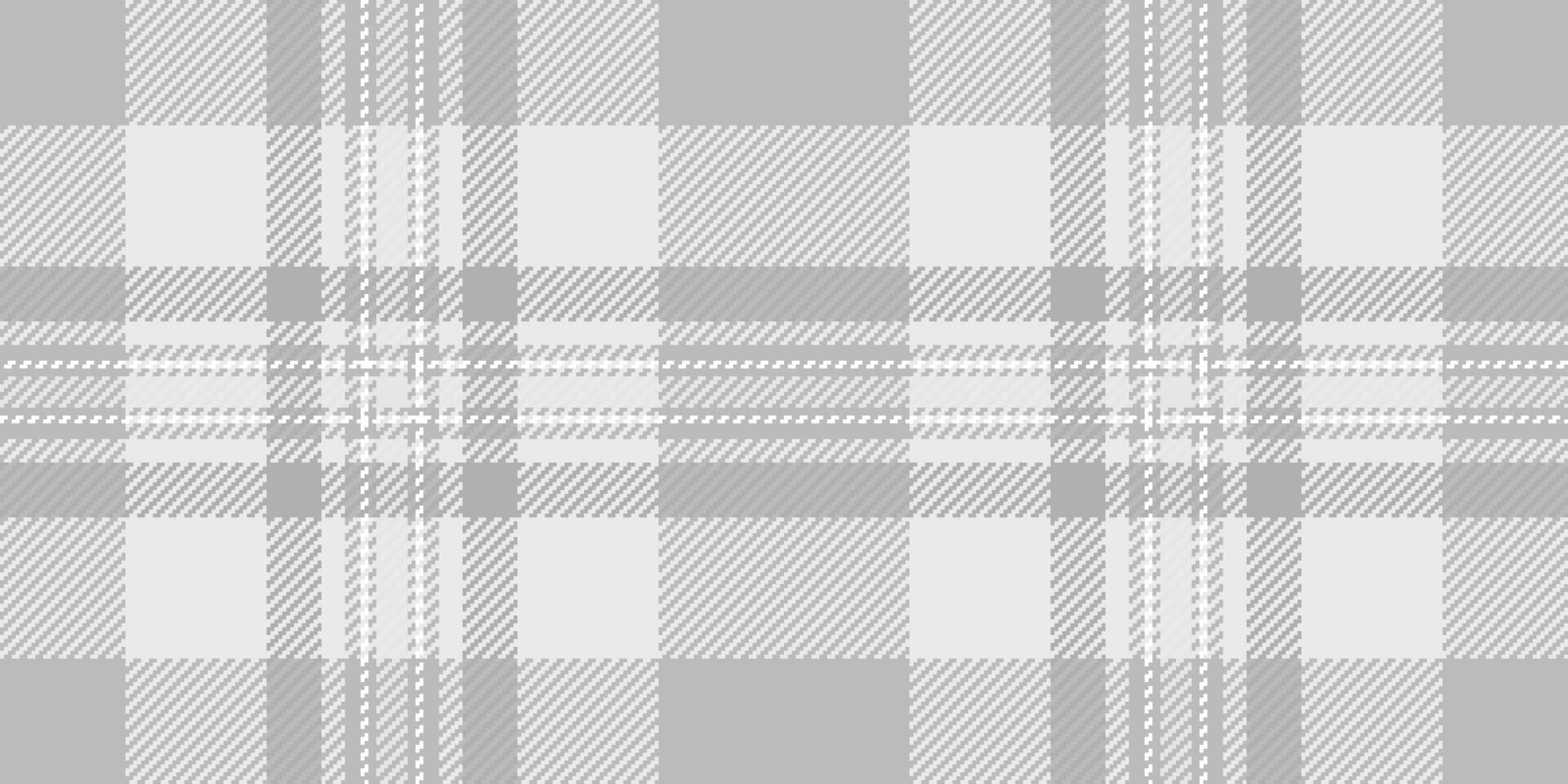 Subtle grey and white plaid pattern. Elegant, versatile texture ideal for website backgrounds, fashion designs, and stationery. Clean lines and muted tones convey sophistication and tranquility. vector