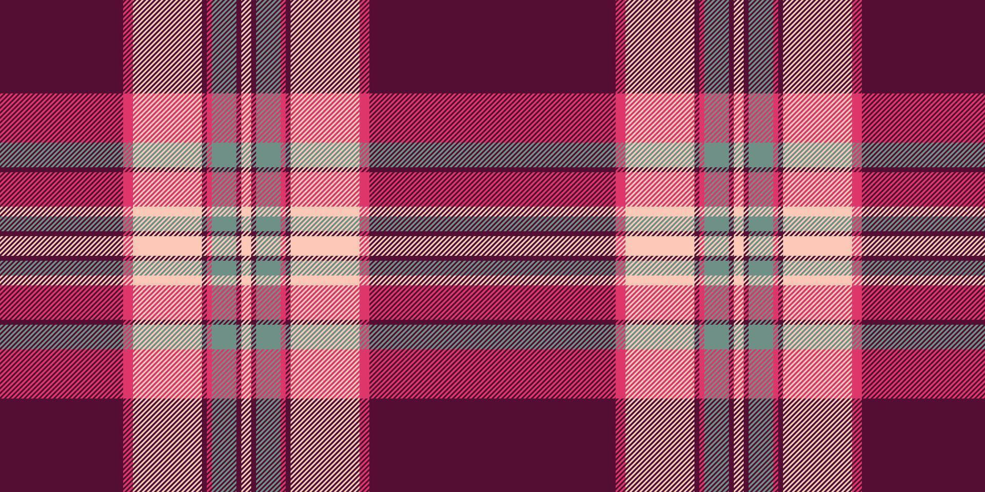 Elegant pink and burgundy plaid pattern. Perfect for textile design, fashion, home decor, and website backgrounds. vector