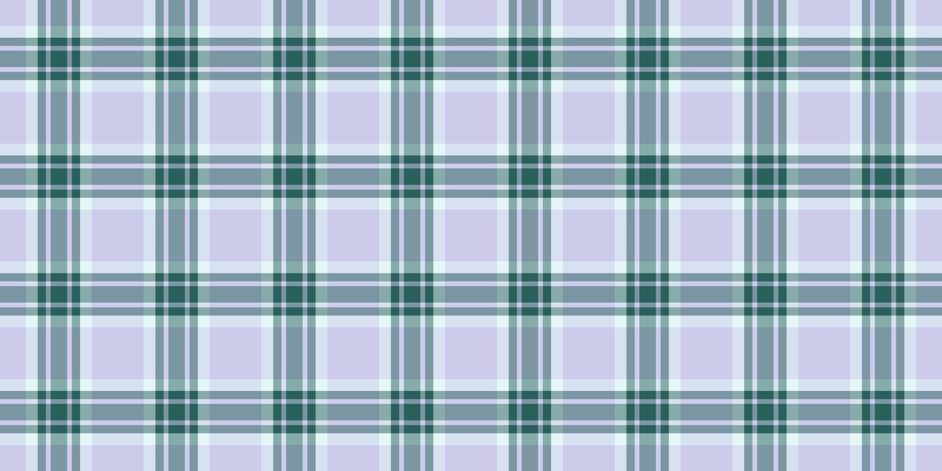 Elegant pastel plaid pattern, perfect for textile design, website backgrounds, or stationery. Subtle lavender and teal hues create a calming, sophisticated aesthetic. vector