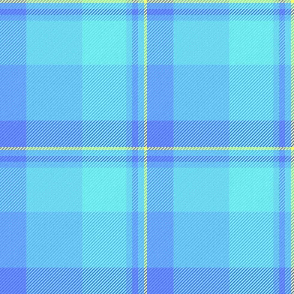 Vibrant pastel blue and yellow plaid pattern. Perfect for textile designs, website backgrounds, or any project needing a cheerful, summery feel. vector