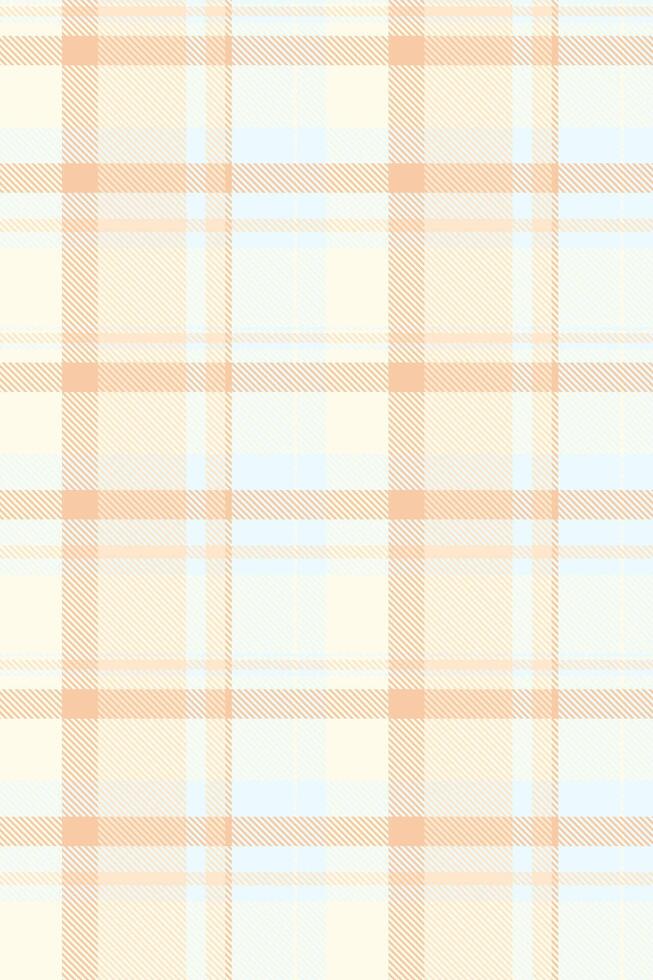 Subtle peach and pale blue plaid pattern. Perfect for textile design, website backgrounds, or packaging. Evokes feelings of serenity and gentle warmth. vector