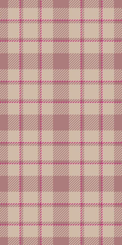 Elegant blush pink and beige plaid pattern. Perfect for textile design, fashion, home decor, or website backgrounds. This subtle yet stylish texture evokes warmth and sophistication. vector