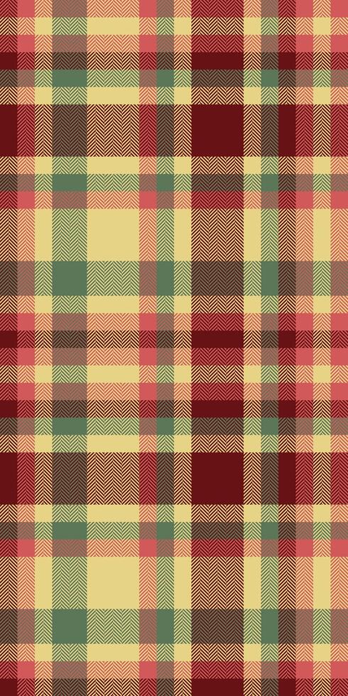 Warm autumnal plaid pattern. Versatile textile design featuring earthy tones and a classic checkered motif, perfect for fall fashion, home decor, or website backgrounds. vector