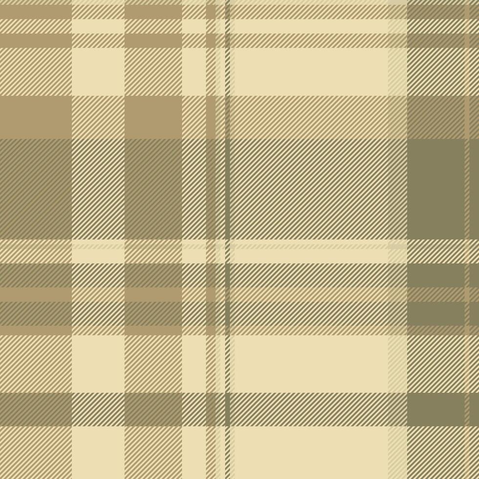 Elegant neutral plaid pattern. Subtle earth tones create a sophisticated texture ideal for apparel, stationery, or website backgrounds. Versatile design evokes feelings of warmth and comfort. vector