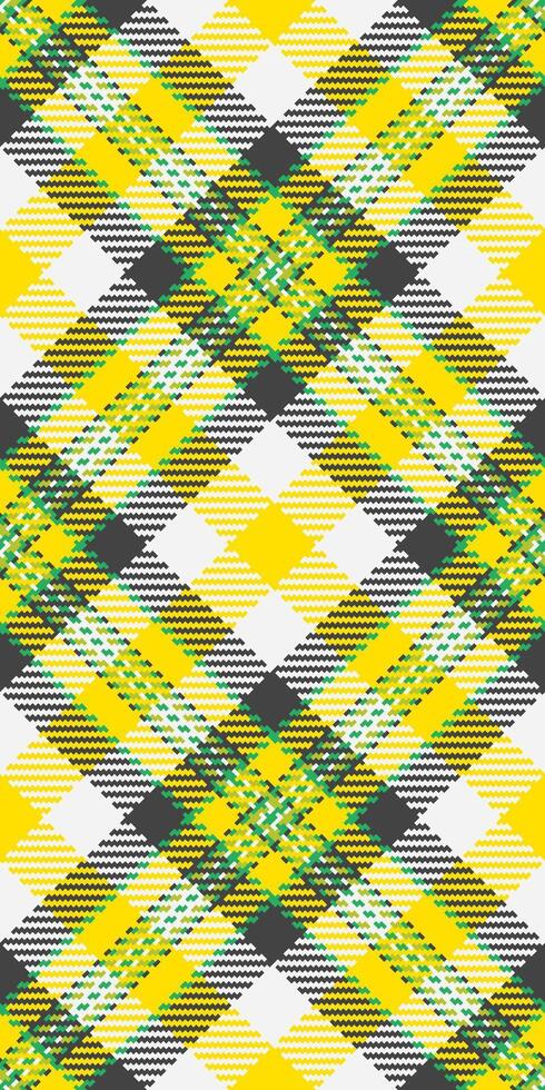 Vibrant yellow, green, and gray plaid pattern. Perfect for textile designs, fashion, websites, and branding. This bold, geometric design evokes feelings of energy and optimism. vector