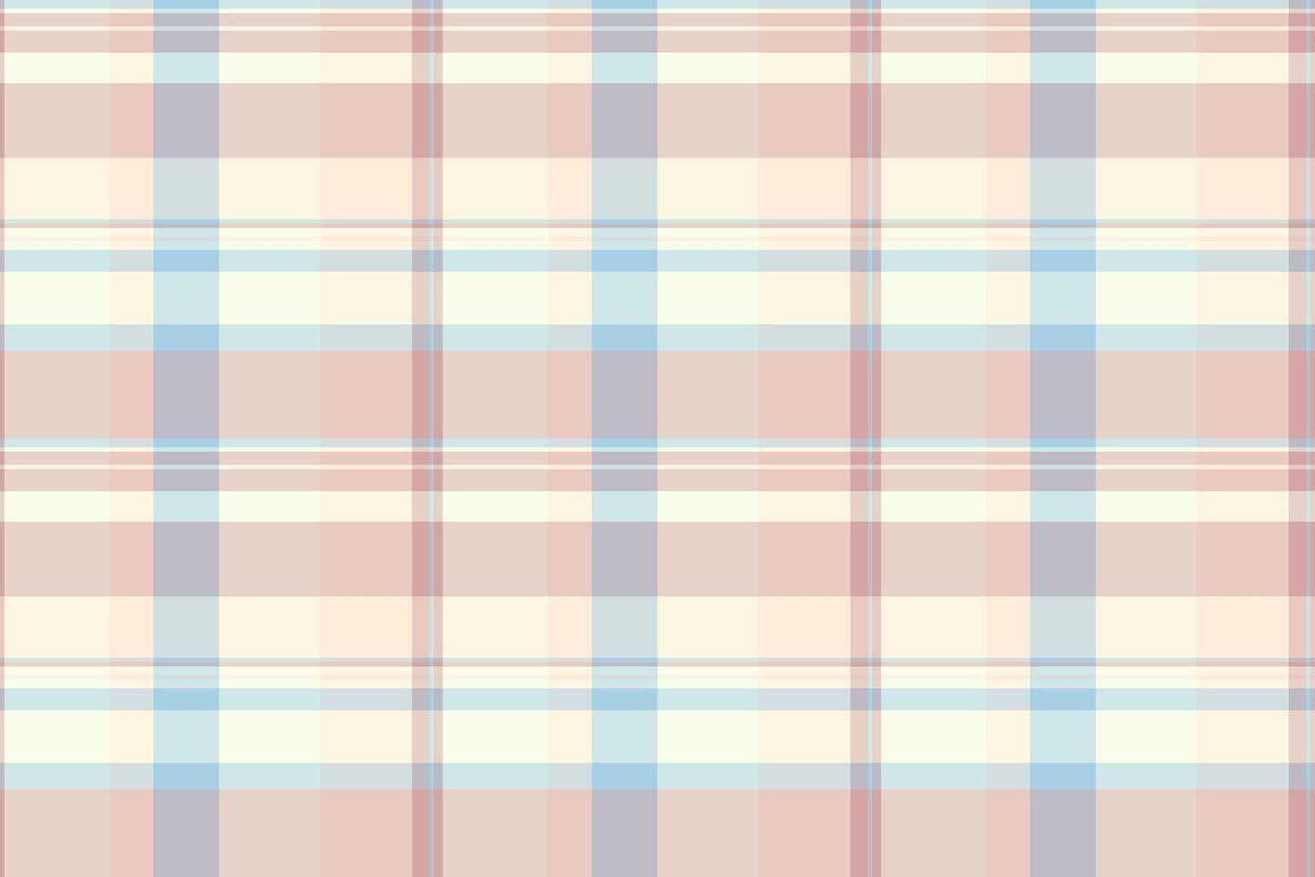 Pastel plaid pattern. Soft, delicate colors create a calming, versatile background ideal for websites, textiles, and stationery. vector