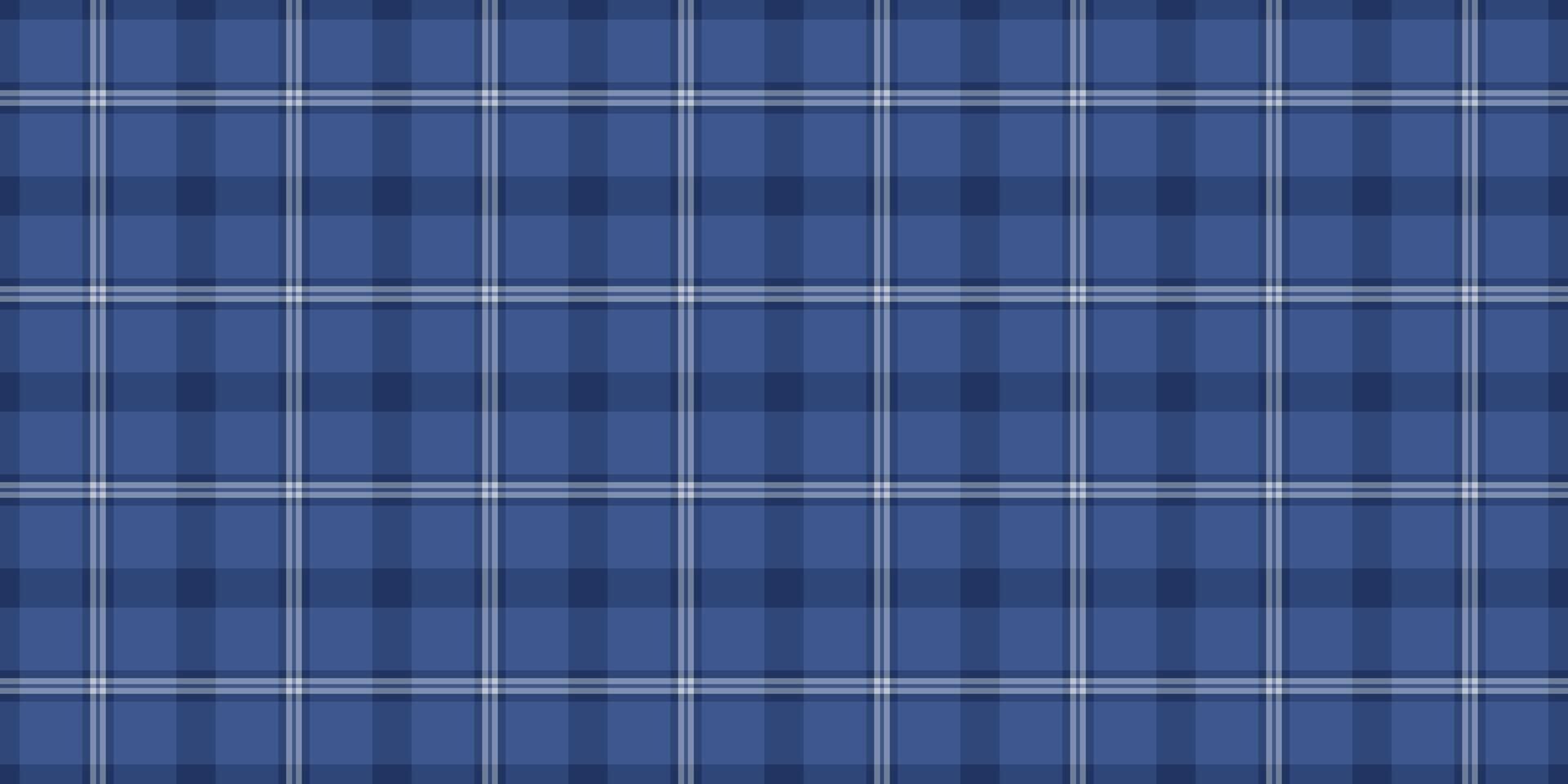 Classic blue and white plaid pattern. Perfect for textile design, website backgrounds, or as a stylish texture overlay. vector