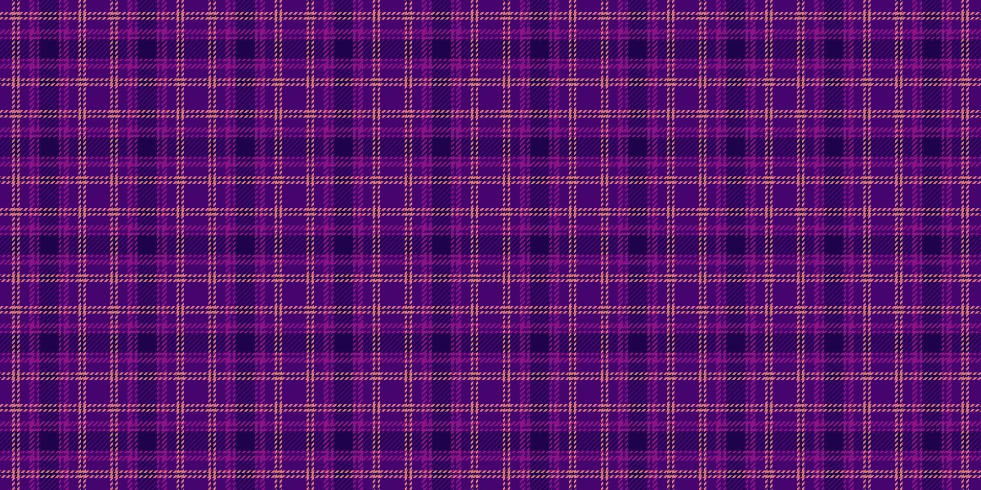 Mother fabric tartan, curve plaid background seamless. Tablecloth check texture textile pattern in violet and dark colors. vector
