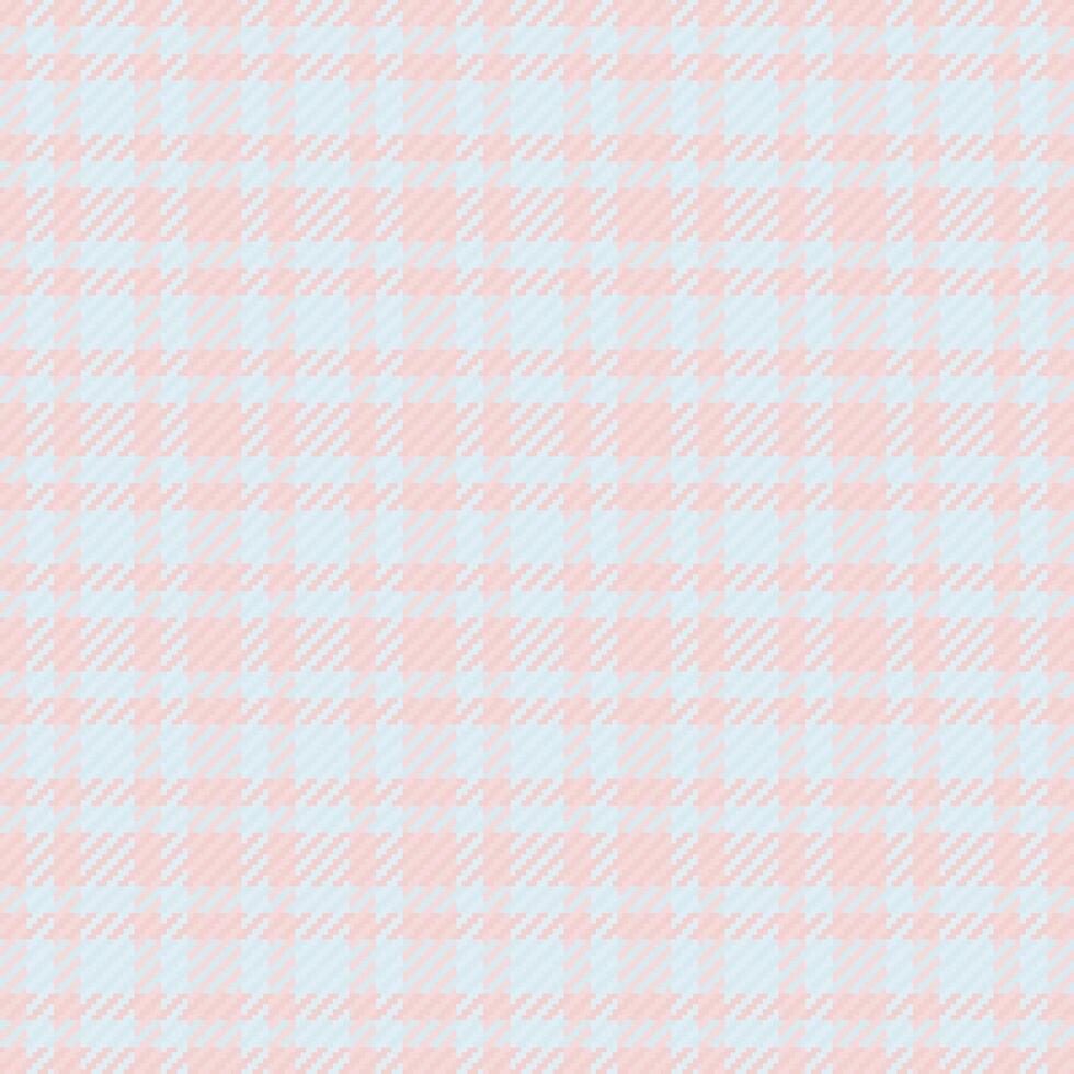 Delicate pink and light blue glen plaid pattern. Perfect for textile designs, websites, or branding projects needing a soft, feminine touch. vector