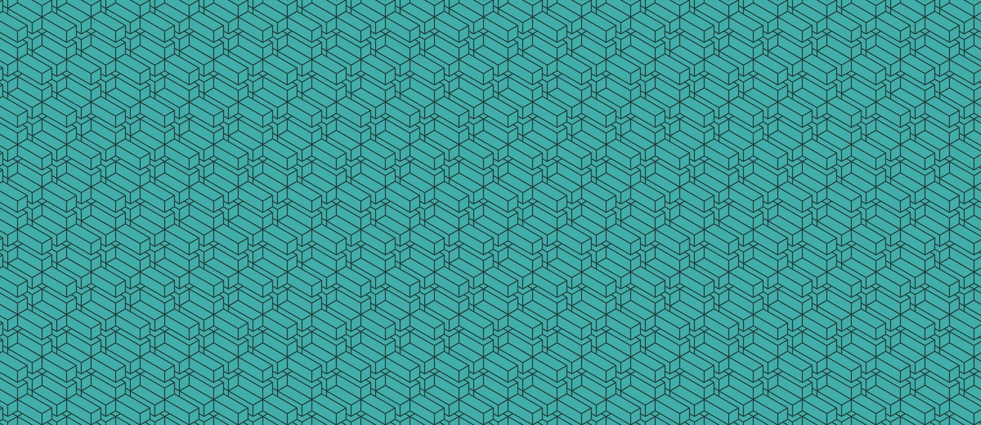 Abstract teal geometric pattern. Subtle textured design ideal for backgrounds, textiles, or website design. Repeating motif creates a sense of continuity and order. vector