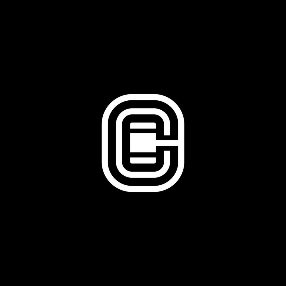 Letter C gavel or C hammer logo concept vector