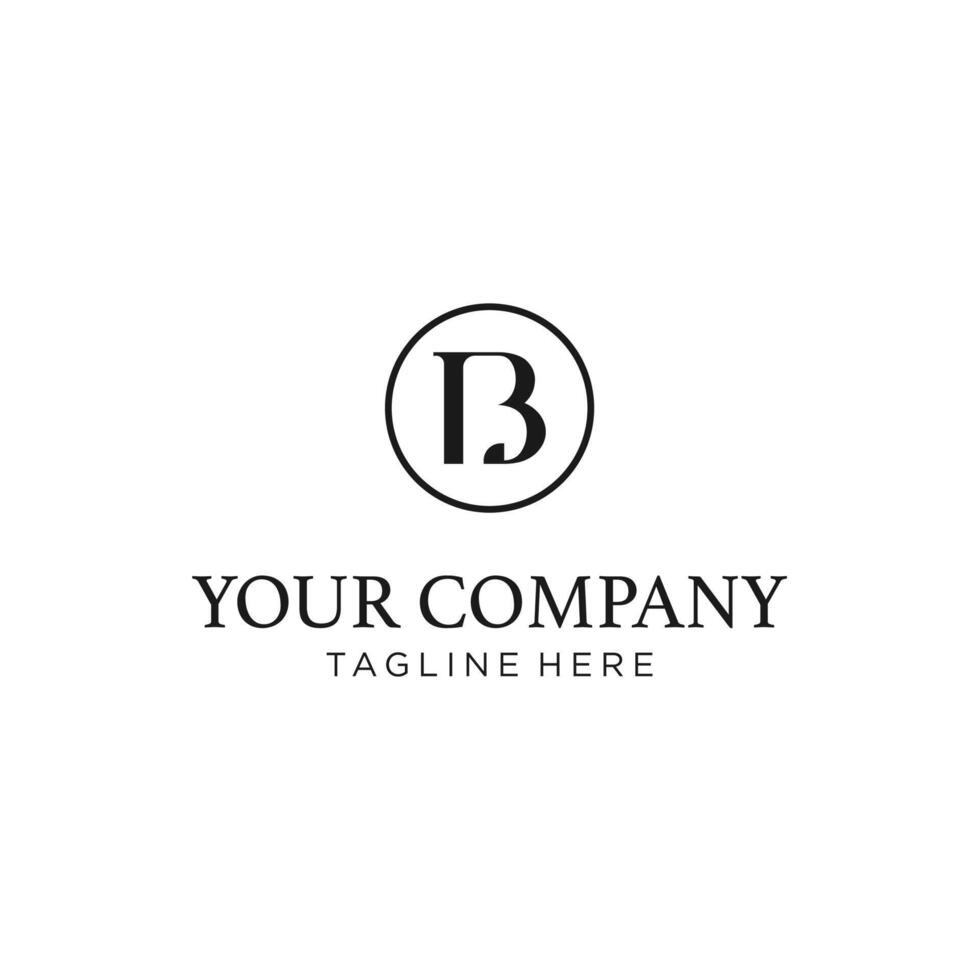 Simple BL Logo Icon Initials Concept vector